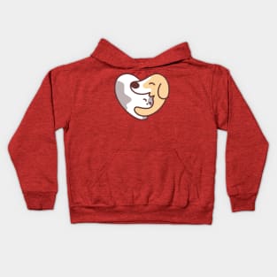 Dog Hugs A Cat Kids Hoodie